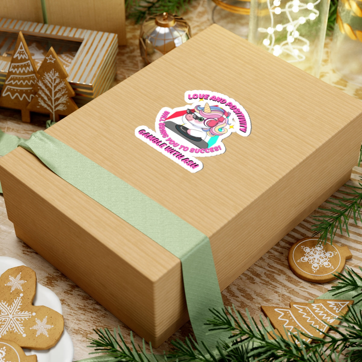 GWA Unicorn Stickers - "Love and Positivity" for Success