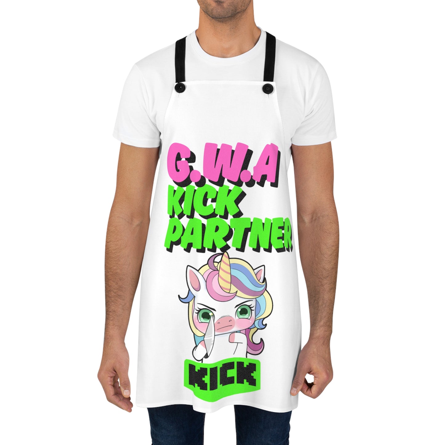 Fun Unicorn Apron - G.W.A. Kick Partner Cooking with Ash! Cooking and Baking