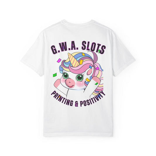 G.W.A Printing & Positivity Unicorn Cheers Black Text