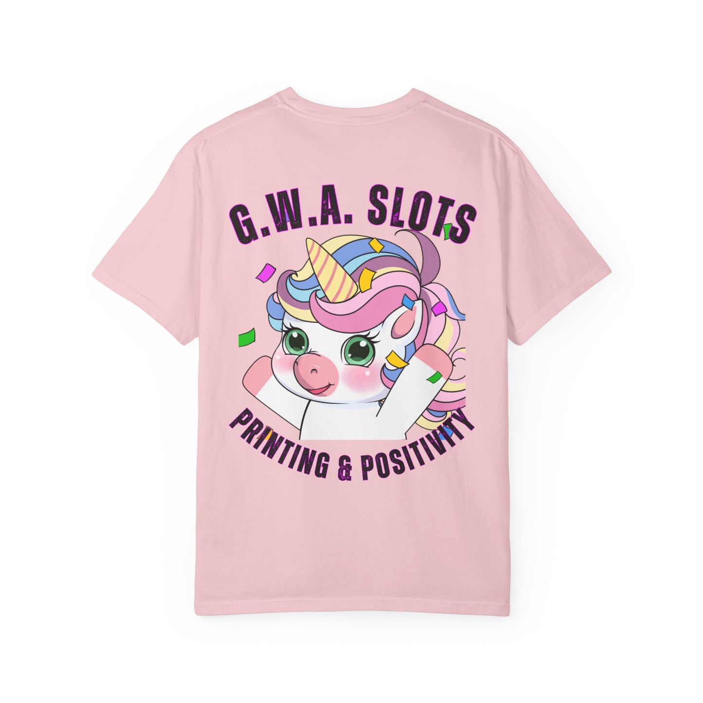 G.W.A Printing & Positivity Unicorn Cheers Black Text