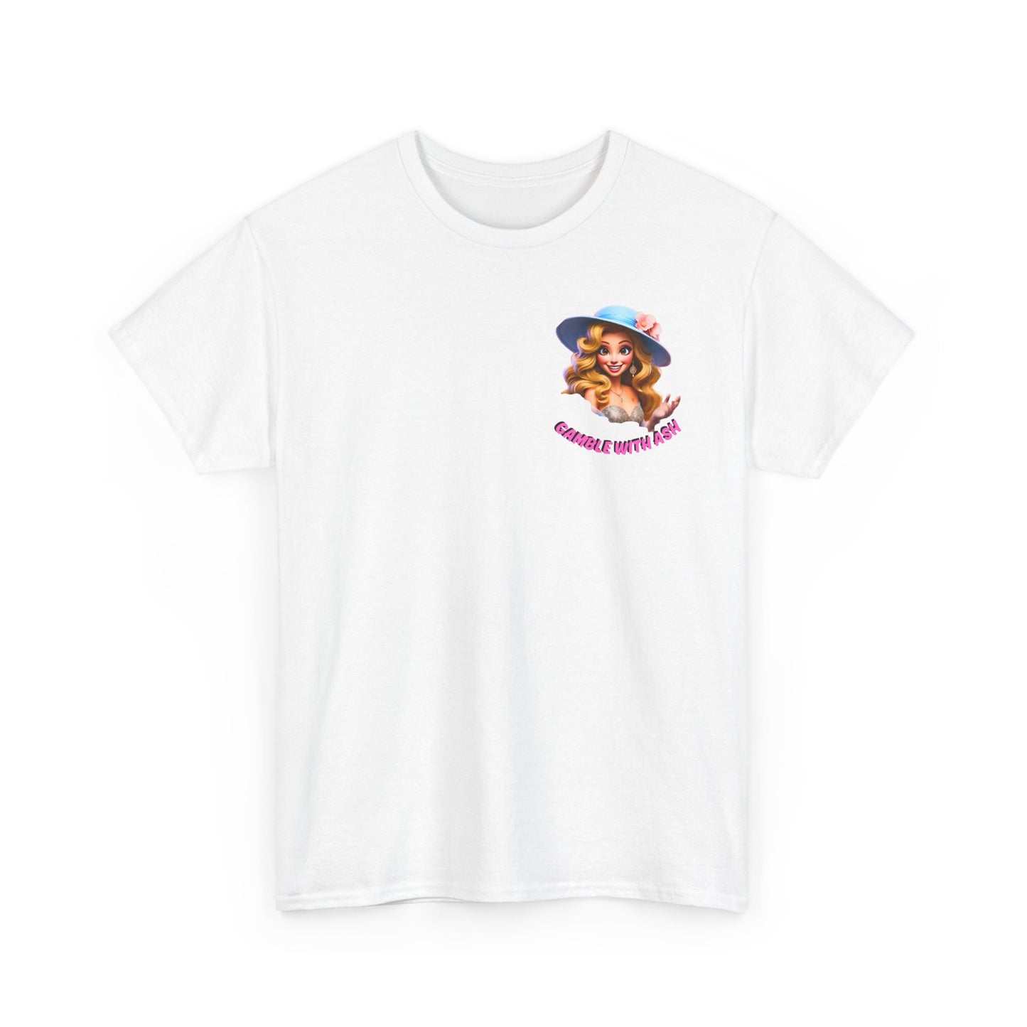 Unisex Heavy Cotton Tee - 'GWA Slots' Fun Unicorn Rave Design, Positive Vibes Tee