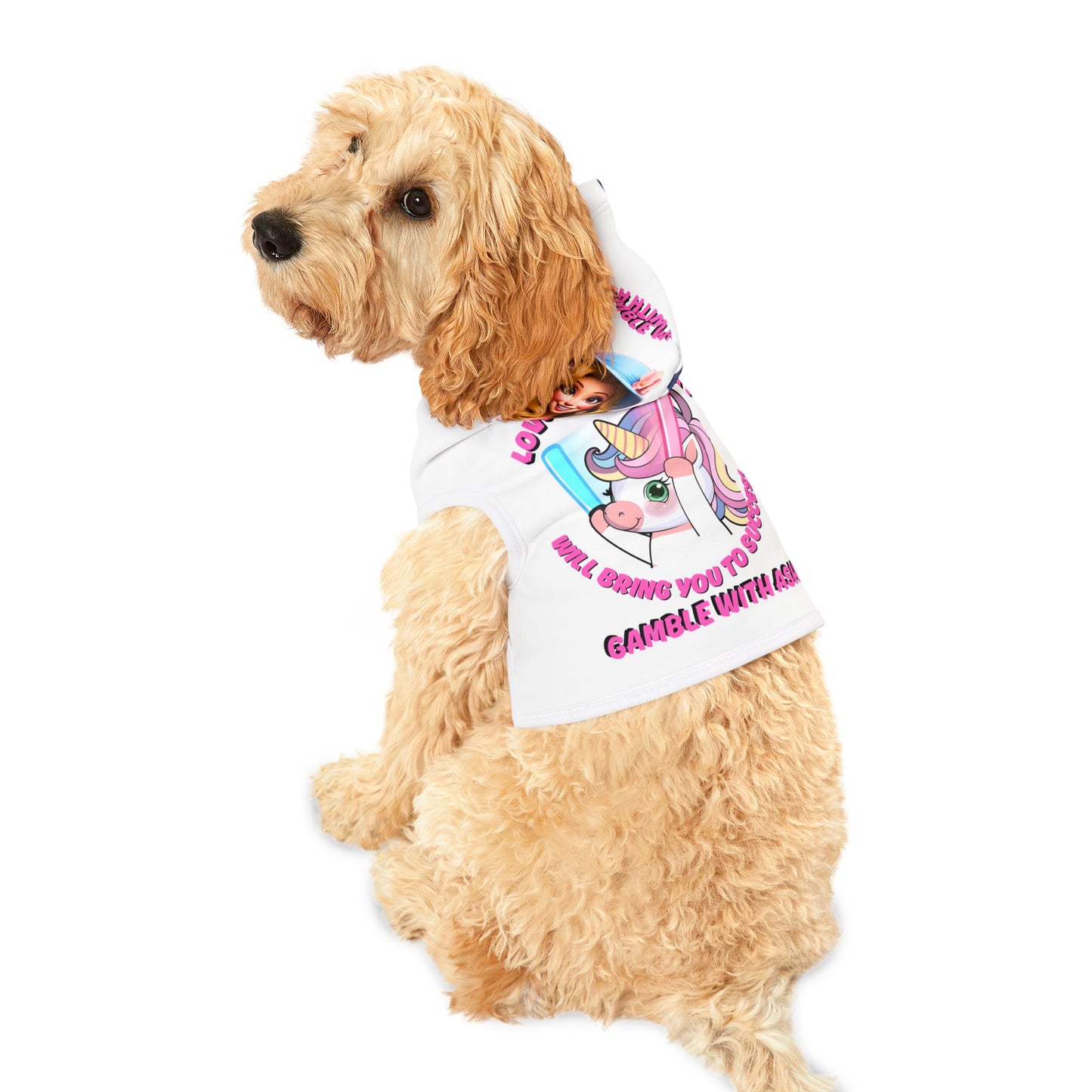 Cute Unicorn Pet Hoodie - Love & Positivity for Pets
