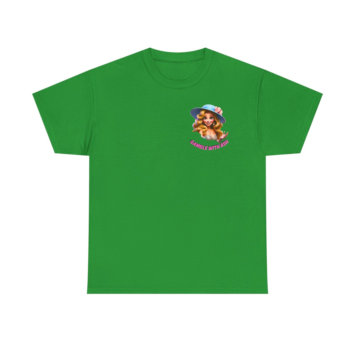 Unisex Heavy Cotton Tee - 'GWA Slots' Fun Unicorn Rave Design, Positive Vibes Tee