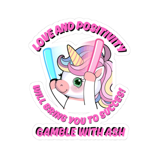 GWA Unicorn RAVE  Stickers - Love and Positivity Theme