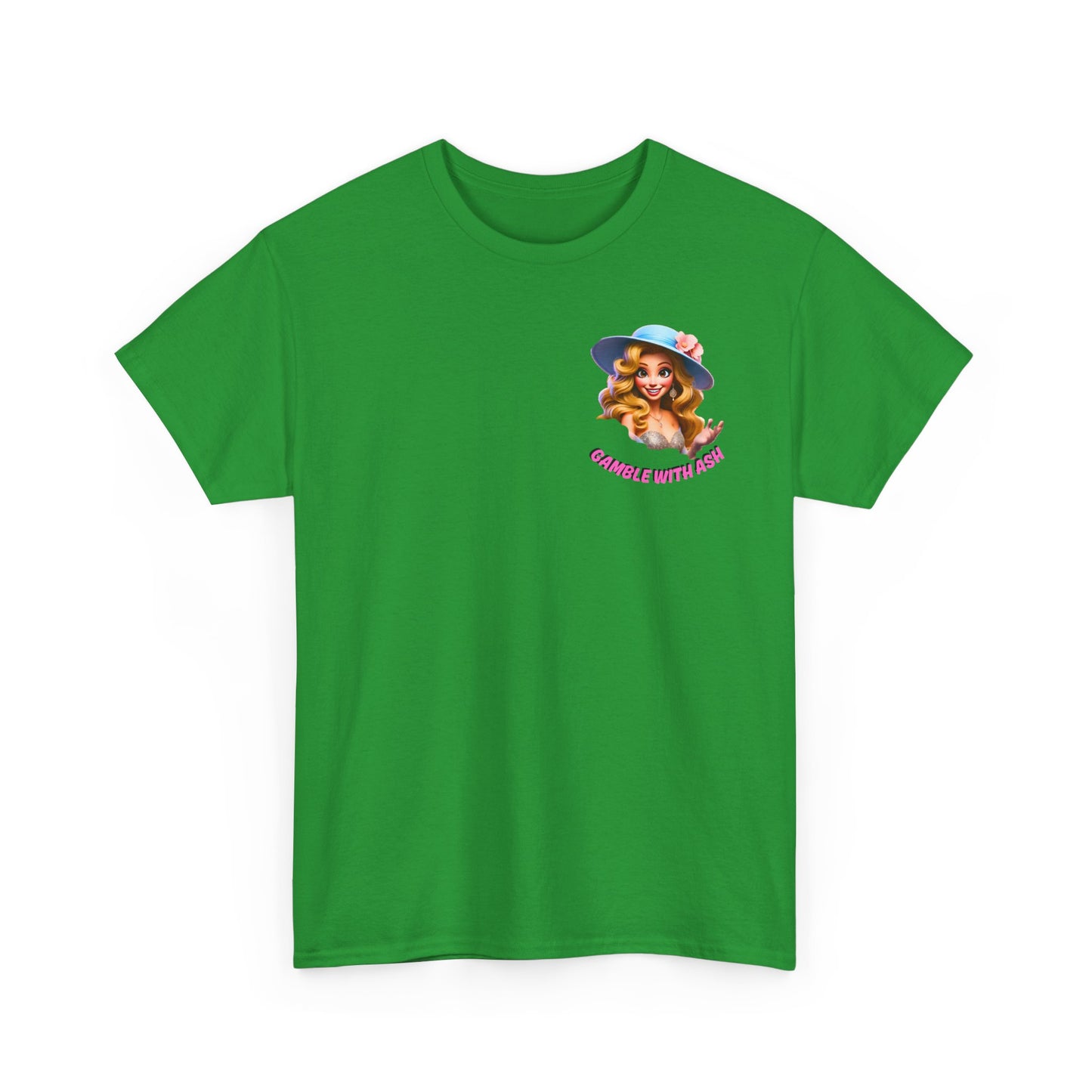 Unisex Heavy Cotton Tee - 'GWA Slots' Fun Unicorn Rave Design, Positive Vibes Tee